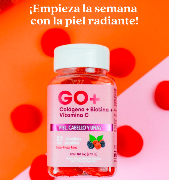 GO+ GOMITAS (Colágeno +Biotina+ Vitamina C)