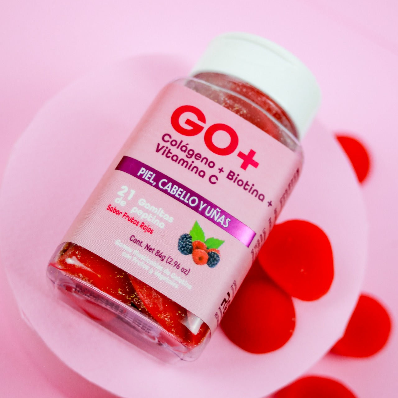 GO+ GOMITAS (Colágeno +Biotina+ Vitamina C)