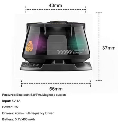 "MagSound" Altavoz Magnético Bluetooth con Luz RGB