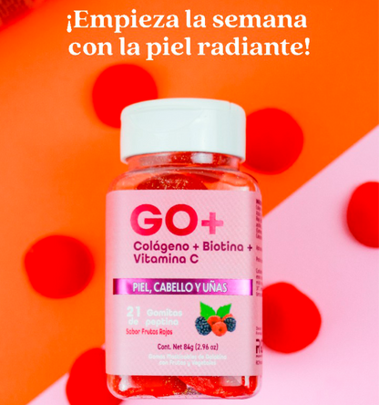 GO+ GOMITAS (Colágeno +Biotina+ Vitamina C)